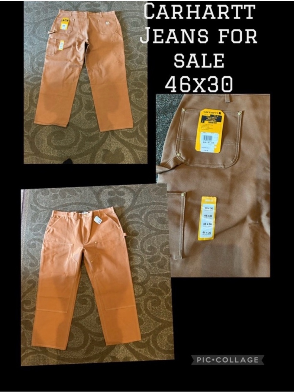 New with tags Carhartt Men’s Tan/Brown Cargo Work Pants